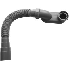 Sifon vanový flexi - plast - 6/4" - DN40/50 - šedá
