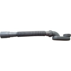 Sifon vanový flexi - plast - 6/4" - DN40/50 - šedá
