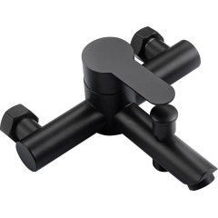 Vanová nástěnná baterie Elvona - černá matná