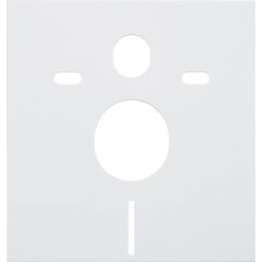 Kompletní podomítkový WC set Lite/Cesso - bílá lesklá - WC tlačítko Slim, bílé - k zazdění - 49x36 cm