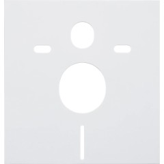 Kompletní podomítkový WC set Lite/Cesso - bílá matná - WC tlačítko Classic, bílé - předstěnová instalace/sádrokarton - 49x36 cm