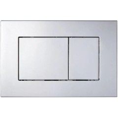 Kompletní podomítkový WC set Lite/Cesso - bílá matná - WC tlačítko Classic, chrom - předstěnová instalace/sádrokarton - 49x36 cm