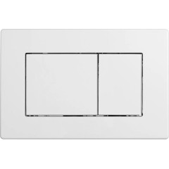 Kompletní podomítkový WC set Lite/Cesso - černá matná - WC tlačítko Classic, bílé - k zazdění - 49x36 cm
