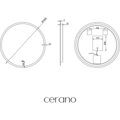 Koupelnové LED zrcadlo Aureo - Ø 100 cm