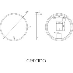Koupelnové LED zrcadlo Aureo - Ø 60 cm