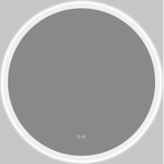 Koupelnové LED zrcadlo Aureo - Ø 80 cm