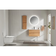 Koupelnové LED zrcadlo Aureo - Ø 80 cm