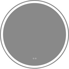 Koupelnové LED zrcadlo Eterno - Ø 80 cm