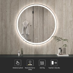 Koupelnové LED zrcadlo Eterno - Ø 80 cm