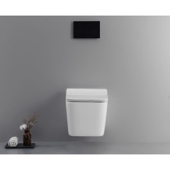 WC závěsné Forte, Rimless + Slim/UF sedátko - bílá lesklá - 51x36 cm