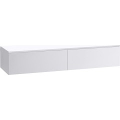 Koupelnová skříňka pro umyvadla na desku Noira - bílá matná - 150x28x48 cm
