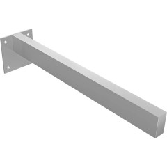 Skrytá podpěrná konzole pod desku/umyvadlo - nerez - chrom - 2x4x39,5 cm
