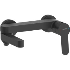 Vanová nástěnná baterie Velea - černá matná