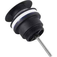 Umyvadlová výpusť - 5/4“ click-clack - univerzální - černá matná