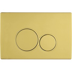 Ovladací tlačítko WC modulů Lite/Duo - ABS - kartáčovaná zlatá