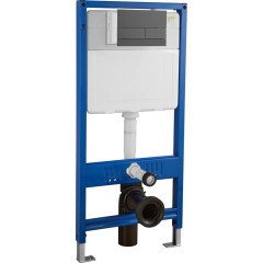 Ovladací tlačítko WC modulů Lite/Line - nerezová ocel - grafit/gun metal