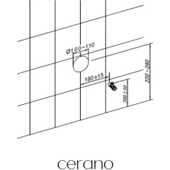 Sanitární splachovací modul pro WC závěsné - černá matná - 48,3x100 cm