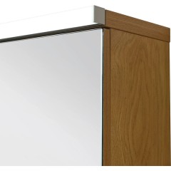 Koupelnová zrcadlová skříňka s LED osvětlením Avia - dub medový - 95x70x16,5 cm