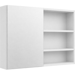 Koupelnová zrcadlová skříňka Orea - bílá matná - 120x65x15 cm
