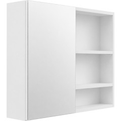 Koupelnová zrcadlová skříňka Orea - bílá matná - 80x65x15 cm