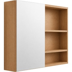 Koupelnová zrcadlová skříňka Orea - dub medový - 60x65x15 cm