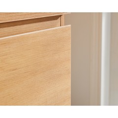 Koupelnová skříňka Carole + deska pod umyvadlo Navira Slim - 18 mm - dub medový - 160x49,8x46 cm