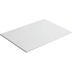 Koupelnová deska z litého mramoru Elanys - bílá matná - 70x1,2x46 cm