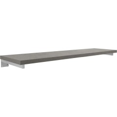 Deska pod umyvadlo Navira Pro + 3 skryté konzole - betonově šedá - 140x46x3,6 cm