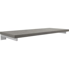 Deska pod umyvadlo Navira Pro + 2 skryté konzole - betonově šedá - 60x46x3,6 cm