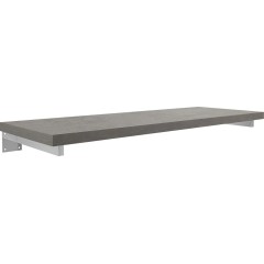 Deska pod umyvadlo Navira Pro + 2 skryté konzole - betonově šedá - 80x46x3,6 cm