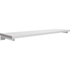 Deska pod umyvadlo Navira Pro + 3 skryté konzole - bílá matná - 140x46x3,6 cm