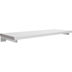 Deska pod umyvadlo Navira Pro + 2 skryté konzole - bílá matná - 80x46x3,6 cm