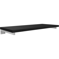 Deska pod umyvadlo Navira Pro + 2 skryté konzole - černá matná - 60x46x3,6 cm