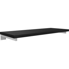 Deska pod umyvadlo Navira Pro + 2 skryté konzole - černá matná - 70x46x3,6 cm