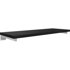 Deska pod umyvadlo Navira Pro + 2 skryté konzole - černá matná - 80x46x3,6 cm