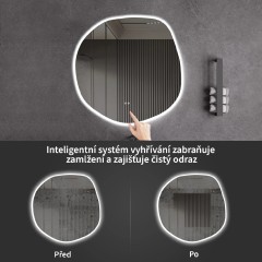 Koupelnové LED zrcadlo Lumeo - Ø 60 cm