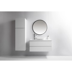 Koupelnová skříňka Carole + deska pod umyvadlo Navira Pro - 36 mm - bílá matná - 100x51,6x46 cm