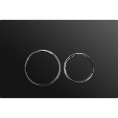 Ovládací tlačítko splachování Prime/Dualo - ABS - černá matná