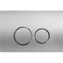 Ovládací tlačítko splachování Prime/Dualo - ABS - stříbrná