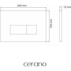 Ovládací tlačítko splachování Prime/Modulo - ABS - stříbrná
