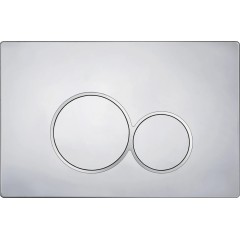 Kompletní podomítkový WC set Lite/Cesso - bílá lesklá - WC tlačítko Duo, chrom - předstěnová instalace - 49x36 cm