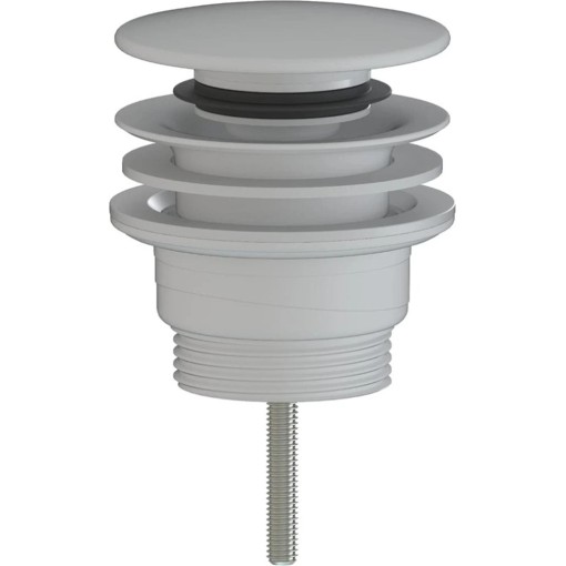 Umyvadlová výpusť - 5/4“ click-clack - univerzální - plast - bílá matná