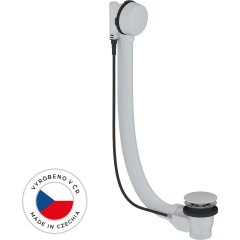 Vanová souprava ovládaná bovdenem  6/4“ - zátka 72mm - bez sifonu - bílá lesklá - 60 cm