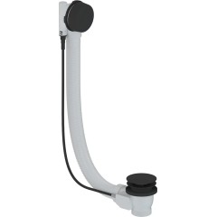 Vanová souprava ovládací bovdenem 6/4“ - zátka 72mm - černá matná - 60 cm