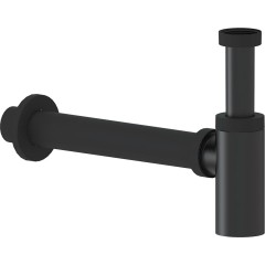 Sifon umyvadlový - 5/4" - plast - DN40/300mm - černá matná