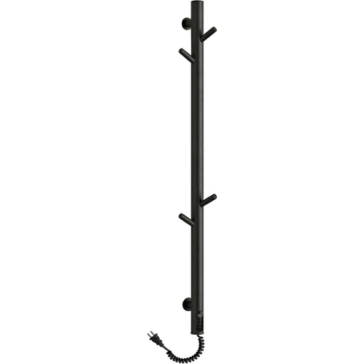 Elektrický sušák ručníků Ramus, s displejem - 160W - černá strukturovaná matná - 1400x30 mm