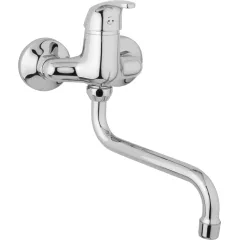 JB Sanitary Nástěnná dřezová a umyvadlová baterie SLIM, rozteč 100 mm, trubkové ramínko 300 mm A10 30 50