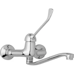 JB Sanitary Nástěnná dřezová a umyvadlová baterie SLIM, rozteč 150 mm, s lékařskou pákou A20 35 40