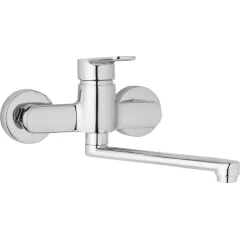 JB Sanitary Nástěnná dřezová a umyvadlová baterie MIRAM, rozteč 150 mm, ramínko 200 mm M10 35 00