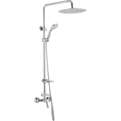 JB Sanitary Sprchová sestava s baterií MIRAM s horním vývodem, průměr 30cm, s příslušenstvím SM 61 011 12 4